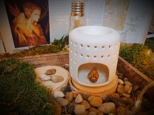 brûle-parfums en céramique laquée pour fondants parfumés - Modèle Coliseo blanche brûle-parfums en céramique laquée pour fondants parfumés - Modèle Coliseo blanche